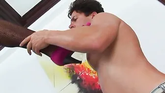 Young trans babes having played with friends give themselves to be fucked