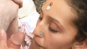 Arab Babe Blowjob two dicks and Fucking Threesome