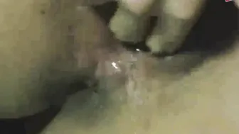 Asian slut masturbates and pisses on a mirror