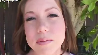 Shawna lenee Shows Off Her Cock Sucking And Cum Drinking Skills After A Fuck