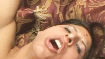 Hot Hijab blowjob dual dick Fucking threesome