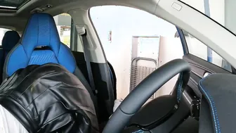 Real Surprise Stranger Amateur Carwash