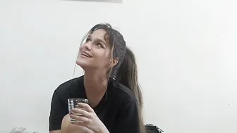My stepsister getting a sore throat and I cure her with my cock fucking her (part one)