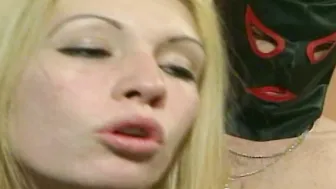 German skinny blonde mistress get fucked from slave