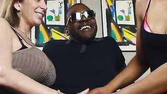 Black Couple Fucks A White Chick
