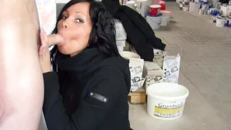 Skinny black haired latina teen with silicone tits fucks in fishnet stockings