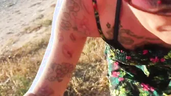 German amateurs fuck outdoor on holiday