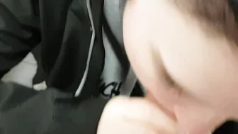 Risky sex in a public toilet with natural teenage girl