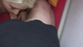 Private foursome with skinny blonde and a chubby teen