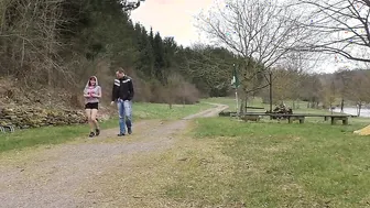 Redheaded Slut's Public Sex Adventure - Outside Orgasmic Blowjob & Riding