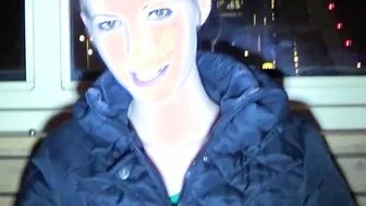 Public blowjob in a Ferris wheel from a dark haired German slut