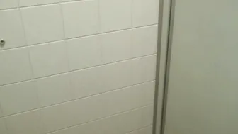 Kinky German Teen Slut Fucks Secretly in Public Toilet