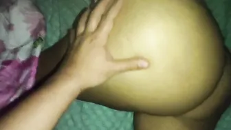 I spy on my mother into law and I catch her inside my bed I cum inside her big fat