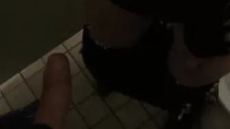 Public Toilet Quickies - Blondes Secret Sex Adventure with Big Dick