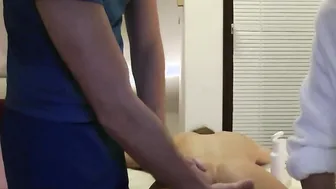Real German amateurs fuck privately in a threesome at home