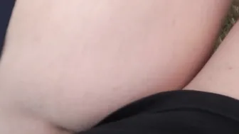 Natural German redhead slut fucks outdoor by the car