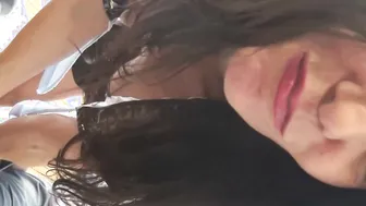 Skinny young secretary fucks with her boss in hotel