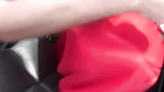 German blonde gives guy a blowjob while driving in cabrio