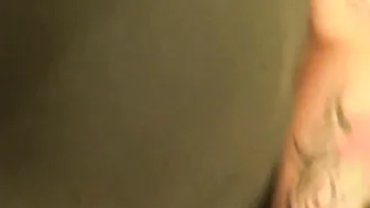 Secret blowjob in a changing room by a german slut