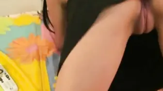Tiny Tessa masturbates for the camera