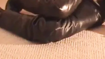 A Leather handjob from mistress Adrianne