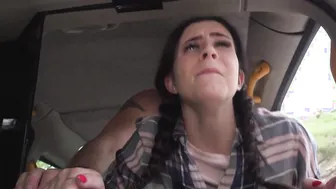 Fake Taxi - Adorable dark haired teenagers into pigtails getting pumped by rough dick and splattered with man jam