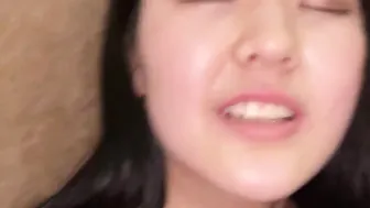 Having lovey-dovey sex with G-cup bald pubic Uka-chan