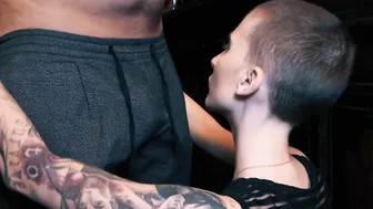 Date porn video – Skinny german skin head teen have a romantic real sex date
