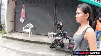 Real amateur Thai 18 sexy plowed after lunch by her temporary BF