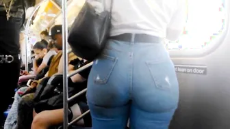 sluts inside Jeans with Huge BUTT three