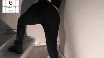 Anal Plowed into my Yoga Leggings at the Gym Stairs.