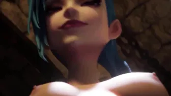 3D Compilation: League of Legends Jinx Head Anal Boned Deep Throat blowjoob Compilation Uncensored