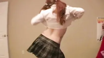 Meagan dancing dirty showing her tits and Pussy closeup