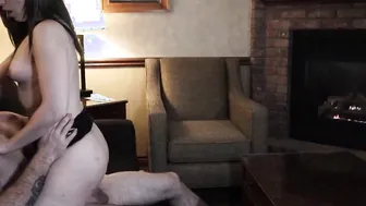 Romantic Sex by the Fireplace