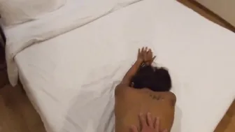 Big ass Asian girlfriend sucked dick