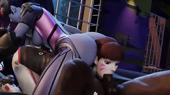 3D Compilation Dva Mercy Widowmaker Penis Rides Uncensored Cartoon Compilation Overwatch