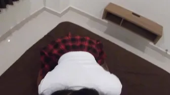 Perfect cock riding in hot short skirt