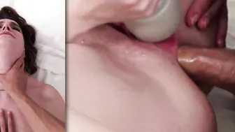 Hot Aja Steele Facialized After Had Been Nailed By Lucky Guy