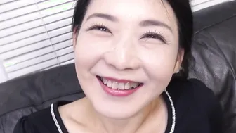 Mature Japanese woman happiest day ever via JAV debut