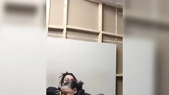 Goddess Lightskin fucks a huge butt african skank