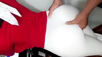 Fucking the Venezuelan with a gigantic butt who works at the bookstore bazaar