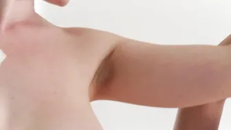 Big ass brunette posed with cute MILF