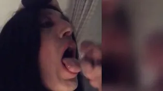 LÉA LA CHIENNE COMPILATION OF SEXY SPERM ON MY WHORES MOUTH AND INTO MY SLUTTY MOUTH