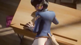 3D Anime Dva Uniform Banged Compilation Overwatch