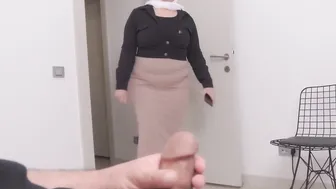 She is SHOCKED  Dickflash to a Muslim milf into the hospital waiting room.