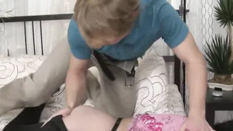Horny Stepson Caught Jerking Off To MILF Gets To Fuck Her Hard In The Ass
