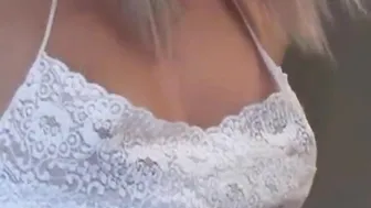Hot blonde teen babe enjoys solo pussy play