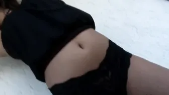 Gorgeous teen cute rain does a striptease