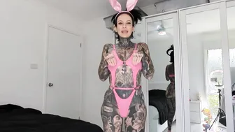 Pink Leather Micro Bikini And Bunny Ears Try On Haul Melody Radford