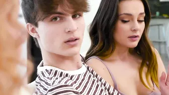 Aften Opal Fucks with  Boyfriend while StepMom Watches